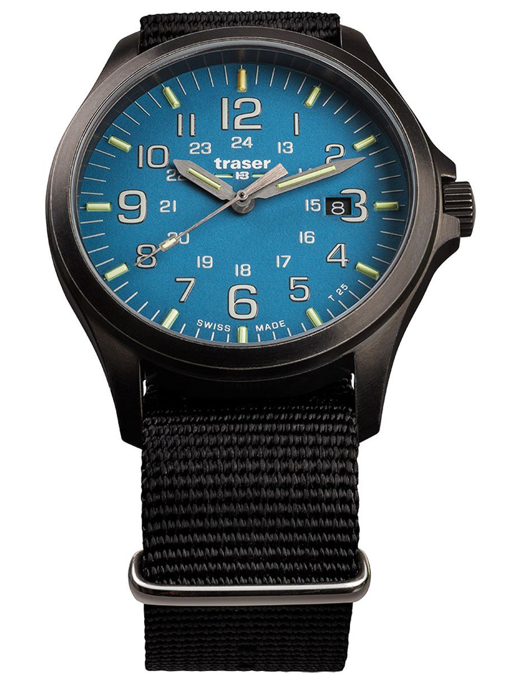 Traser H3 108647 P67 Officer GunMetal Skyblue  42mm