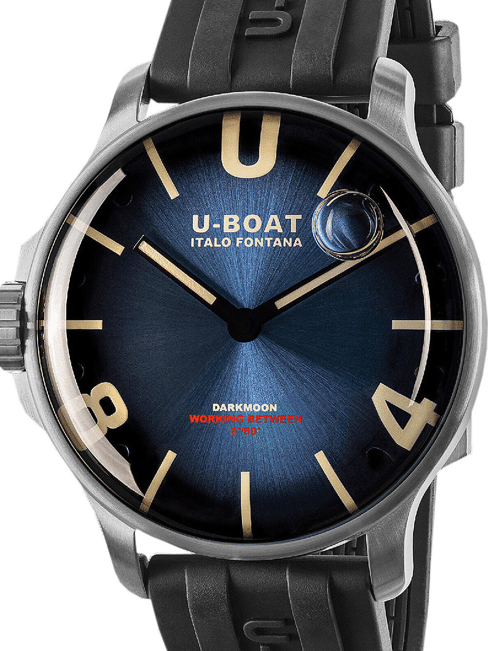 U-Boat 8704/C Darkmoon Blå SS Soleil 44mm