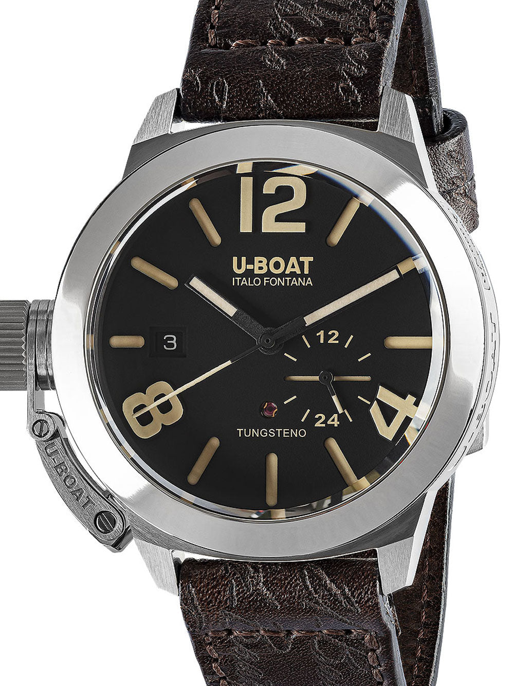 U-Boat 8893 Classico Tungsteno Svart Automatisk 42mm